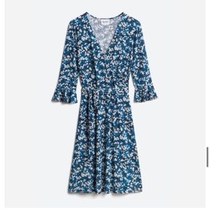 Blue dress with white flowers